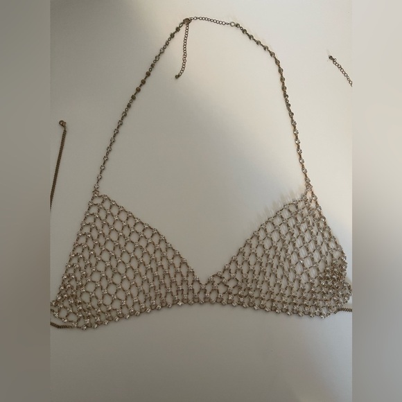 Windsor Rhinestone Chain Bra - Picture 2 of 3
